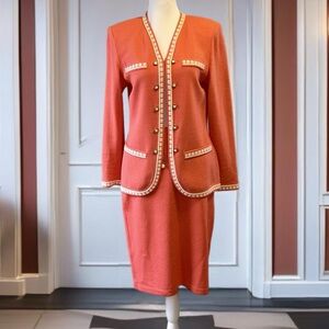 Vintage St. John 2 piece coral